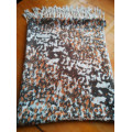 Leopard print ladies 100 viscose scarf